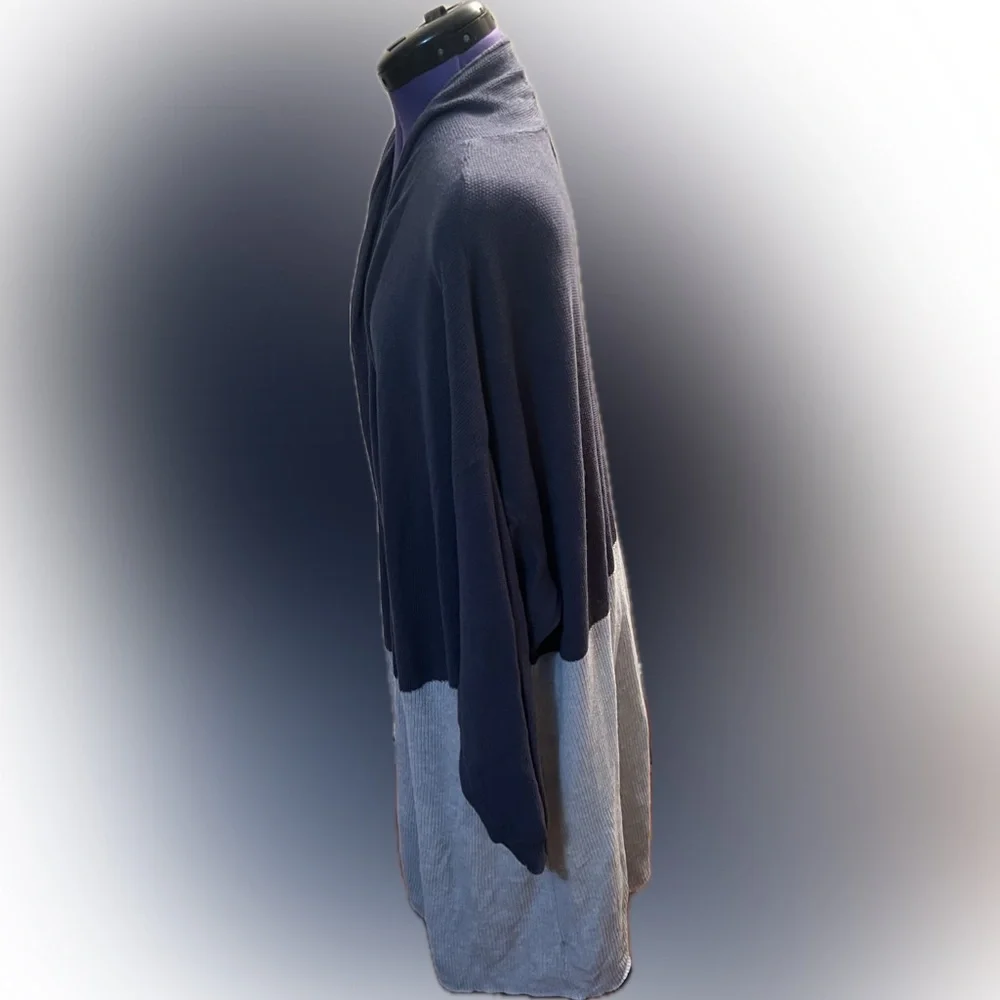 Two Tone Terra & Sky Cardigan Size 4X